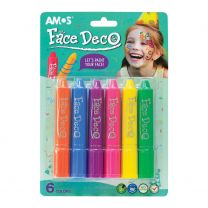 AMOS Face Deco - 6 Colours (Blister Packed)